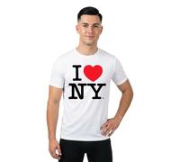 Mc Clothes I Love Ny Short Sleeve T-shirt White 4XL Men