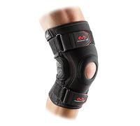 Mc David Knee Support Brace with Polycentric Hinges - Black - Maximum Protection: High-level support; improving medial and lateral stability, helping reduce injury and assist recovery. Designed for Playing Sport.
