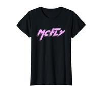Mc Fly | Back to Doc and Marty Future Band Value Graphic T-Shirt, Women, Black, XS