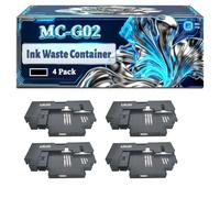 MC-G02 Ink Waste Container Compatible for Canon Pixma G1420 G2520 G3560 G1520 G2560 G540 G1560 G3420 G550 G2420 G3460 G640 G2460 G3520 Printers (4 Pack Black)