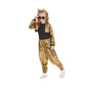Smiffys 80s Hammertime Costume Top, Trousers & Jacket, Girls Fancy Dress, 1980s Dress Up Costumes