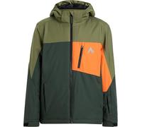 Mc Kinley Boys Dorian Jacket, Green Dark/Olive Dar, 140