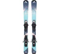 Mc Kinley Girl's Sweety I Jt + System binding Ski Set Navy/Turquoise/Pink 80