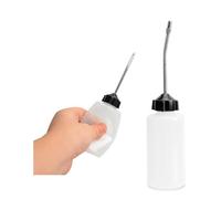 MC MEICHUANG 2Pcs 120ml Sewing Machine Oil Bottle, Squeeze Needle Oiler Dispenser with Long Metal Angled Spout, Plastic Containers for DIY Craft Bicycle, Easy to Use