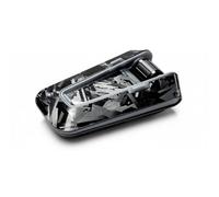 MC MOTOPARTS Black Forged Carbon Fiber Protective Cover Wrap Sticker Compatible with Cardo Packtalk Edge & Neo Bluetooth Headset - Precision Die-Cut Vinyl Glossy Decal