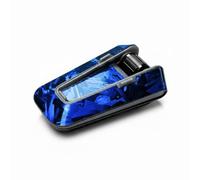 MC MOTOPARTS Blue Forged Carbon Fiber Protective Cover Wrap Sticker Compatible with Cardo Packtalk Edge & Neo Bluetooth Headset - Precision Die-Cut Vinyl Glossy Decal