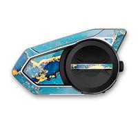 MC MOTOPARTS Protective Cover Decal Wrap Sticker 2 pcs Blue Marble Compatible with Sena 50S