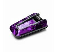 MC MOTOPARTS Purple Forged Carbon Fiber Protective Cover Wrap Sticker Compatible with Cardo Packtalk Edge & Neo Bluetooth Headset - Precision Die-Cut Vinyl Glossy Decal