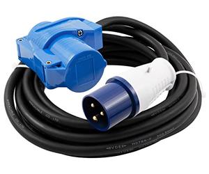 MC Power CEE Extension Cable 10 m H07RNG 3G2.5, 230 V, IP44 High Current Extension Cable for Motorhome, Camper Van