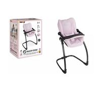 Smoby - Maxi-Cosi - Pink Seat and High Chair - For Babies Up to 42 Cms - Imitation Toy - Tray, Rocker, Car Seat - From 3 Years Old - Made in Spain