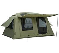 MC TOMOUNT Inflatable Tents for Camping, Large Family Blow Up Camping Tent | 124 Ft² 4/6/8/10 Person Air Tent with 2 Doors 4 Windows 2 Skylights, Waterproof Glamping Tent for Outdoor Picnic Party