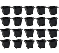 MC-Trend Pallet Flower Boxes - Planter for Euro Pallet - Balcony Box Flower Pot Made of Plastic Wave Design (Anthracite Small 24x)