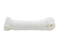 MC-Trend Washing Line 20 Metres in White UV and Weather Resistant Washing Line for the Garden, Laundry Room, Camping, Festivals Lightweight, Handy and Compact (1)