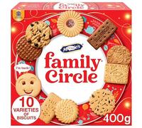 Mc-Vitie's Family Circle Biscuit Selection 400g - Assorted Biscuits & Cookies, Classic British Tea-Time Treats, Family Sharing Snack Box