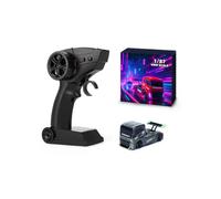 MC081 1/87 Scale Mini RC Drift Car for Adults, 2.4G 4WD Full Proportional Remote Control Car with Simulated Brake Calipers & Linked Light System, Drift Racing Model for Hobbyist - RTR