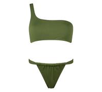MC2 Saint Barth Celestine Noelle one-shoulder bikini top - Green M-L