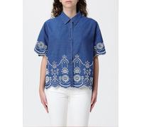 MC2 SAINT BARTH Cotton Shirt with Embroidery - Size: M - female