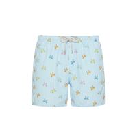 MC2 Saint Barth crab-print striped swim shorts - Blue S-M-L-XL