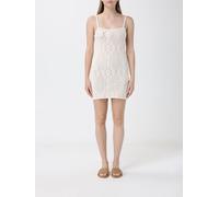 MC2 SAINT BARTH Embroidered Viscose Blend Dress with a Square Neckline - Size: M - female