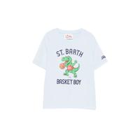 MC2 Saint Barth Kids Denver dinosaur graphic T-shirt - Blue 2-6-8