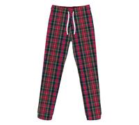 MC2 Saint Barth Kids Hypnos plaid-check drawstring-fastening trousers - Red 12