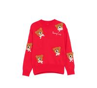 MC2 Saint Barth Kids Louise JR bear patch top - Red 4