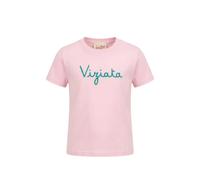 MC2 Saint Barth Kids Portland Jr T-shirt with Habitué embroidery on front and back - Pink 2-4-8-10