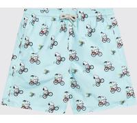 MC2 SAINT BARTH Printed Polyester Swim Trunks - Size: 6 - male