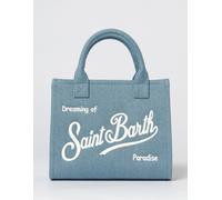 MC2 SAINT BARTH Vanity Handbag in Cotton Twill with Embroidered Logo