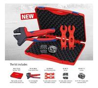 MC4 Solar Cable Connector Kit, Professional Crimping Tool Set with Tool Box, Mounting Tools, Die Set and Locator