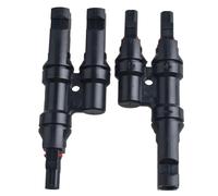 MC4 T-Type Three-Way Parallel Adapter Connector 2 IN1 Solar Photovoltaic Connector