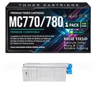 MC760 MC770 MC780 Toner Cartridges Compatible 45396204 45396203 45396202 45396201 Toner for OKI MC770dfn MC770dnfax MC770dnvfax Printers with chip High Yield Work