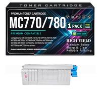 MC760 MC770 MC780 Toner Cartridges Compatible 45396204 45396203 45396202 45396201 Toner for OKI MC770dfn MC770dnfax MC770dnvfax Printers with chip High Yield Work