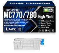 MC760 MC770 MC780 Toner Cartridges Compatible 45396204 45396203 45396202 45396201 Toner for OKI MC780f MC780fx MC780dn MC780dnf MC780dfn MC780dfnfax Printers with chip