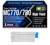 MC760 MC770 MC780 Toner Cartridges Compatible 45396204 45396203 45396202 45396201 Toner for OKI MC780f MC780fx MC780dn MC780dnf MC780dfn MC780dfnfax Printers with chip