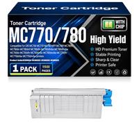 MC760 MC770 MC780 Toner Cartridges Compatible 45396204 45396203 45396202 45396201 Toner for OKI MC780f MC780fx MC780dn MC780dnf MC780dfn MC780dfnfax Printers with chip