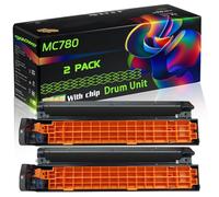 MC780 Compatible for Okidata OKI Drum Unit with Chip MC760 MC760dn MC770 MC770dn MC780 Printers (2 Pack Black)