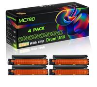 MC780 Compatible for Okidata OKI Drum Unit with Chip MC760 MC760dn MC770 MC770dn MC780 Printers (4 Pack Black)