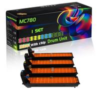 MC780 Compatible for Okidata OKI Drum Unit with Chip MC760 MC760dn MC770 MC770dn MC780 Printers (4-Pack BK/C/M/Y)