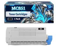 MC851 Toner Cartridges Compatible for Okidata OKI MC851 MC851cdxn MC851dn MC860cdxn MC861 MC861+ MC861cdtn MC861cdxn MC861dn Printers, With Chip Large Capacity 20000 Pages (1 Pack Black)