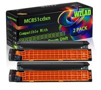 MC851cdxn Compatible for Okidata OKI Drum Unit with Chip MC851 MC861 MC851cdtn MC861cdtn MC851cdxn MC861cdxn MC851dn Printers (2 Pack Black)