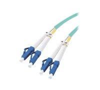 Mcab 7003303 OM3 LC-LC 50/125MJU 3m LSZH LWL Duplex Jumper Cable Aqua