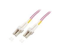 Mcab 7003407 LC/LC 50/125 7.5 m OM4 LSZH Fibre-optic Duplex Jumper Cable Purple