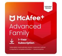 McAfee+ Advanced Family | 1 Year | Unlimited Devices