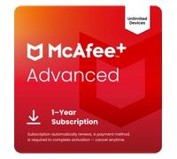 McAfee+ Advanced Individual - Unlimited Devices - 1 Year (Download)