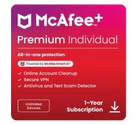 McAfee+ Premium Individual 1 Year Unlimited Devices (McAfee Plus Premium)