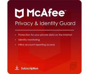 McAfee Privacy & Identity Guard 1 Device / 1 Year