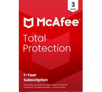 McAfee Total Protection 1 Year, 3 Device - Auto Renewal