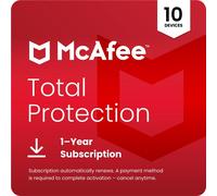 McAfee Total Protection Antivirus security 5 license(s) 1 year(s)
