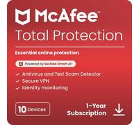 McAfee Total Protection Antivirus security 5 license(s) 1 year(s)